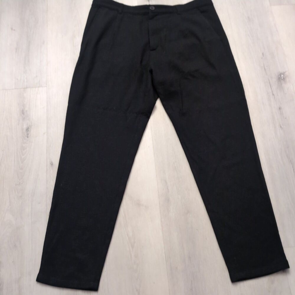 COS Pants Mens Size 38 R Black Pants Wool  Bln Trousers